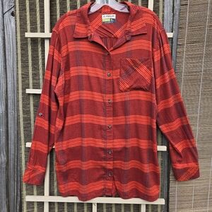 Women’s Magellan Flannel Boyfriend Adventure Gear Shirt XL